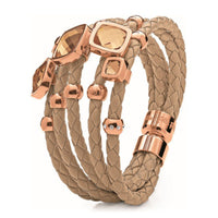 Bracelet Folli Follie 3B0T012RIS Beige (17 cm)