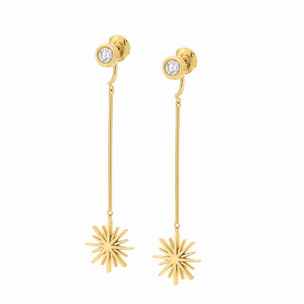 Ladies'Earrings Folli Follie 3E19S128YC (6,6 cm)