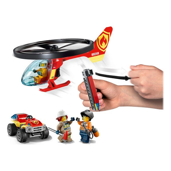 Playset City Fire Response Helicopter Lego 60248