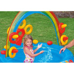 Inflatable Paddling Pool for Children Intex Rainbow 206 l