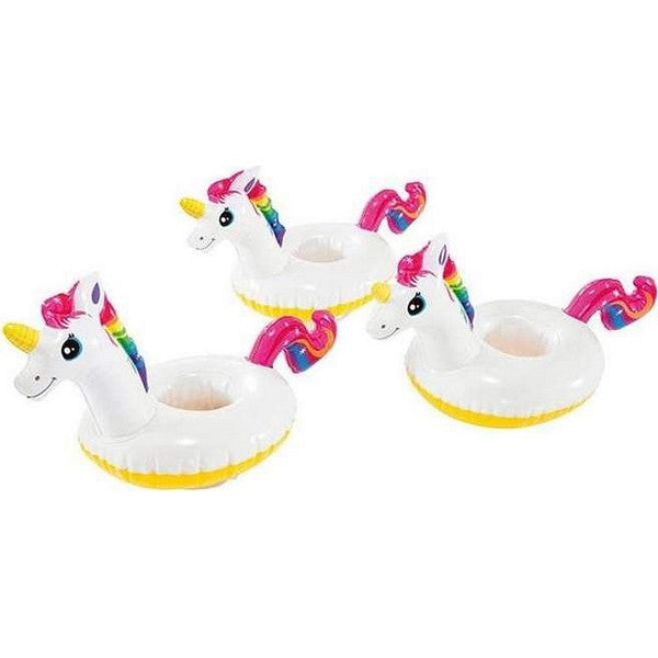 Portavasos flotante Intex 3 piezas Unicornio (41 X 20 cm)