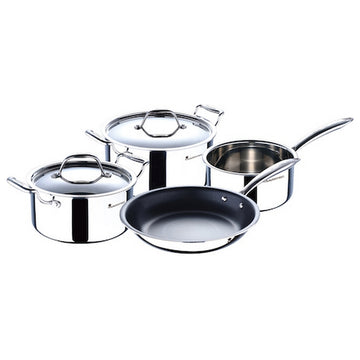 Cookware Masterpro Triply Stainless steel Silver (6 pcs)