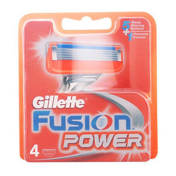 Replacement razorblade Fusion Power Gillette (4 uds)