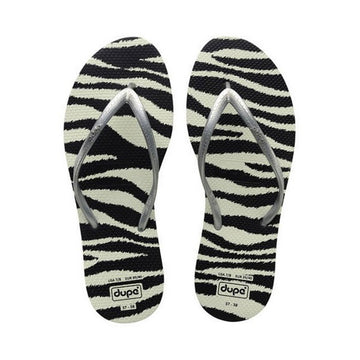 Women's Flip Flops Dupé Exotica Zebra