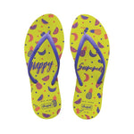 Women's Flip Flops Happy Summer Dupé Joy Yellow