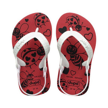 Flip Flops for Children Dupé Sweet Baby Red