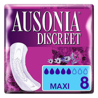 Compresas Incontinencia DISCREET mAXI Ausonia (8 uds)