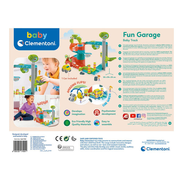 Parking con Cars Fun Garage Baby Track Clementoni