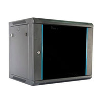 Wall-mounted Rack Cabinet 2LAN 9U Black