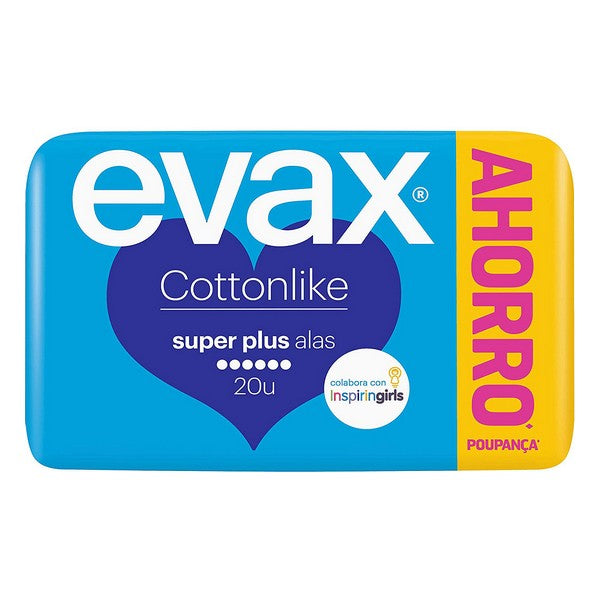 Super Sanitary Pads with Wings Plus Evax