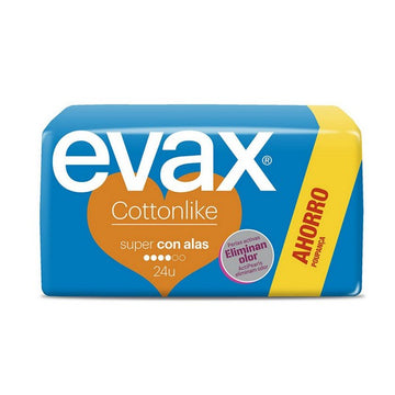 Sanitary Pads with Wings Super Evax (24 uds)