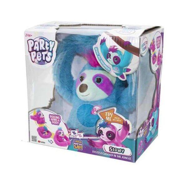 Soft toy with sounds Perezoso Party Pets Famosa (12 cm)