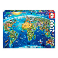 Puzzle Mundo Educa (2000 uds)