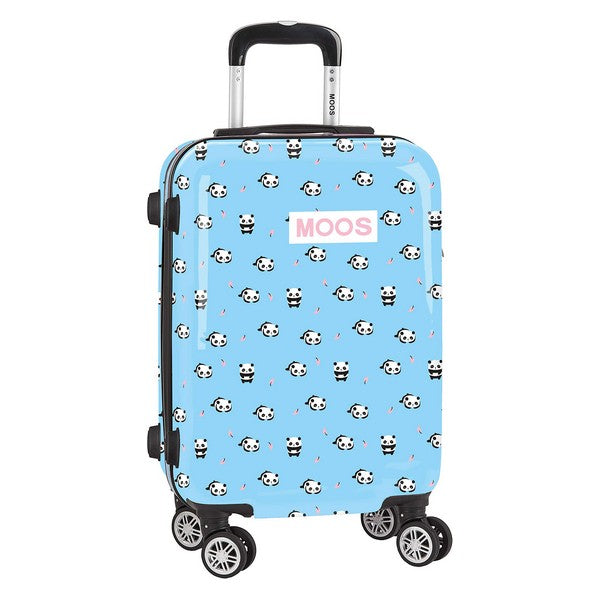 Cabin suitcase Moos Light Blue 20''