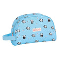 School Toilet Bag Moos Panda Light Blue