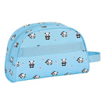 School Toilet Bag Moos Panda Light Blue