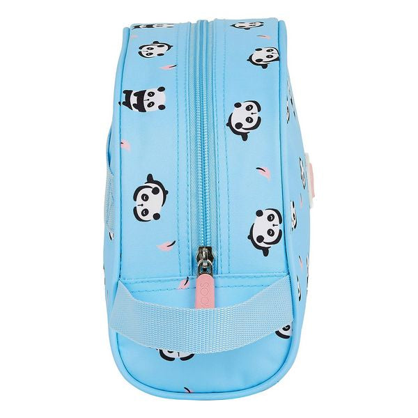 School Toilet Bag Moos Panda Light Blue