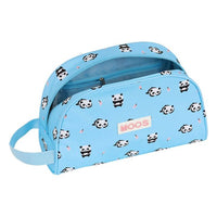 School Toilet Bag Moos Panda Light Blue