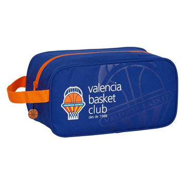 Travel Slipper Holder Valencia Basket Blue Orange Polyester