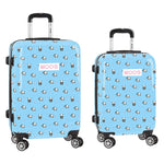 Cabin suitcase Moos Light Blue 20''/24'' (2 pcs)