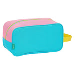 Travel Slipper Holder Benetton Color Block Yellow Pink Turquoise Polyester