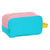 Travel Slipper Holder Benetton Color Block Yellow Pink Turquoise Polyester