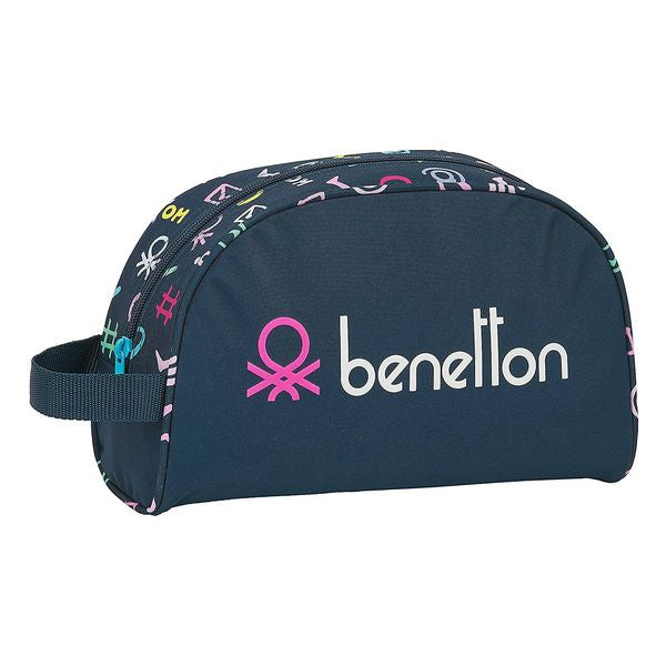 School Toilet Bag Benetton Dot Com Navy Blue