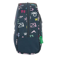 School Toilet Bag Benetton Dot Com Navy Blue