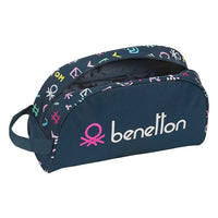 School Toilet Bag Benetton Dot Com Navy Blue