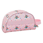 School Toilet Bag Rainbow Pink