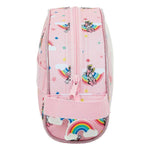 School Toilet Bag Rainbow Pink