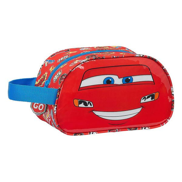 School Toilet Bag Cars Mc Queen Blue Red