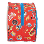 School Toilet Bag Cars Mc Queen Blue Red