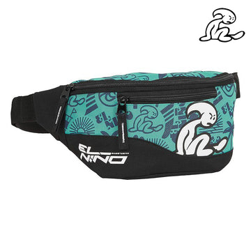 Belt Pouch El Niño Beach Party Black Green