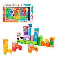 Juego de Construcción con Bloques Color Bebés animalitos (32 pcs)