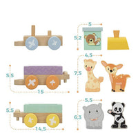 Train Wood animals (9 pcs)