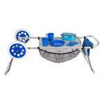 Multi-purpose beach cart Aluminium (52 x 37 x 105 cm)