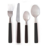 Cutlery set Quid Habitat (24 pcs) Black Stainless steel