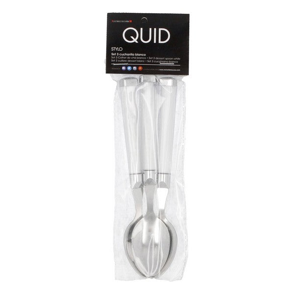 Dessert spoon Quid Stylo (3 pcs) Stainless steel