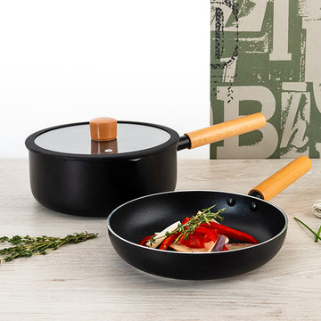 Frying Pan + Saucepan Set Quid Habitat Mixed (20 cm) (2 pcs)