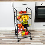 Vegetable trolley Quid Square Metal (34 x 34 x 76 cm)