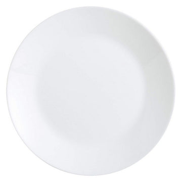 Plate set Arcopal Zelie Arcopal W White Glass (25 cm) (12 pcs)