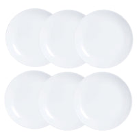 Plate set Luminarc Diwali 6 pcs White Glass (19 cm)