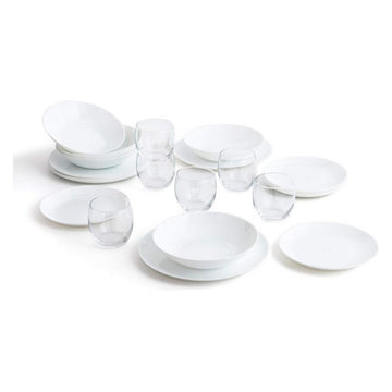 Tableware Luminarc Zelie White Glass (24 pcs)