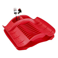 Draining Rack for Kitchen Sink Red (35,5 x 11 x 40,5 cm)