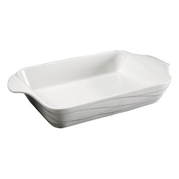 Oven Dish Corina Porcelain Rectangular (18,6 x 4,8 x 33,5 cm)