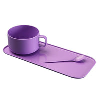 Mug with Small Spoon Plastic (3 Pieces)