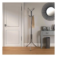 Coat rack Silver Metal (50 x 177 x 50 cm)