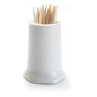 Toothpick holder Porcelain White (4 x 5,5 x 4 cm)