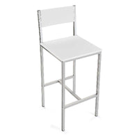 Table set with 2 chairs White MDF Wood (45 x 87 x 89 cm)